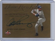 2002 Fleer Triple Crown Alex Rodriguez Home Run Kings on card auto #03/52 READ