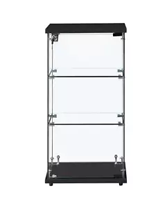 Vitrina Hogar Minorista Encimera Coleccionable Vitrina Negra 3 Estantes - Imagen 1 de 2
