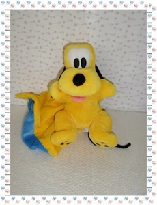* - Doudou Peluche Pluto  Couverture Bleue  Disney Nicotoy - Photo 1/4