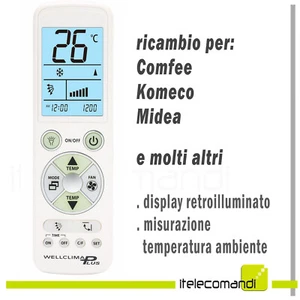 Remote Control For Air Conditioner Comfee Komeco Midea Air Con - Imagen 1 de 1