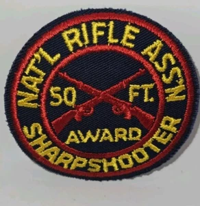 NRA Patch 50 FT. PREMIO SHARPSHOOTER PISTOLA FUCILE PISTOLA Nuovo National Rifle Assoc. - Foto 1 di 7
