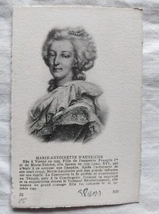 MARIE ANTOINETTE D'AUTRICHE R3894 CPA - Picture 1 of 1