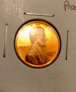 Extremely Rare Proof 1969 S Error Doubled Die Obverse Lincoln Cent - Picture 1 of 10