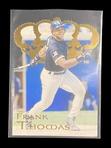1995 Pacific Crown Baseball Card Frank Thomas White Sox Die Cut Holofoil EX/NM - Picture 1 of 2