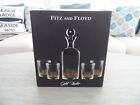 FITZ AND FLOYD GOLD LUSTER CONFETTI DECANTER AND GLASSES~5 PIECE SET~NEW IN BOX