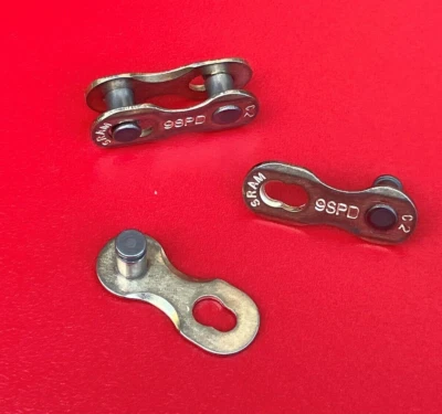 2 Pack - SRAM Gold 9 Speed Chain Powerlink, Master Link, Quick Link - New - Image 1 of 4