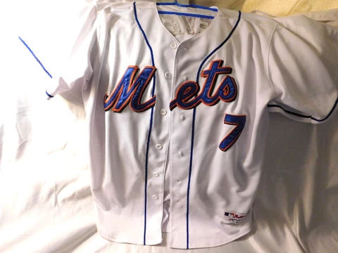 NEW YORK METS JOSE REYES #7 MAJESTIC MLB JERSEY SIZE ADULT 48 Vintage Cover
