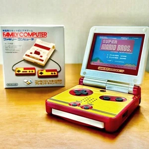 GAME BOY ADVANCE SP FAMICOM Ver. Console & Super Mario Bros Software Excellent - Picture 1 of 10
