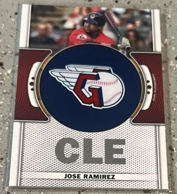 2023 Topps Team Logo Relic Jose Ramirez TLP-JRA ! - Image 1 of 2