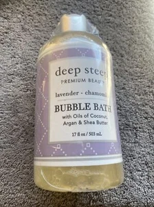 Deep Steep Premium Beauty Lavender - Chamomile Bubble Bath 17oz. New - Picture 1 of 3