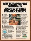 1987 Ultra Pampers Diapers Vintage Print Ad/Poster 80s Retro Baby Art Décor 