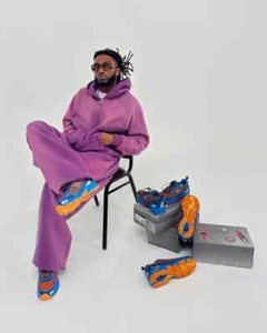 New Balance x Amine 740v2 Benson Tech Blue Orange - Size 10 Men BNIB w/OG TAGS - Picture 1 of 7