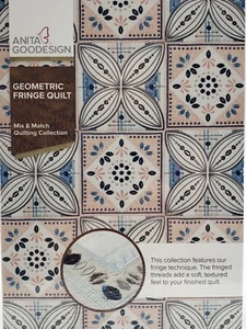 Anita Goodesign Geometric Fringe Quilt Embroidery Machine Design CD NEW - Picture 1 of 2
