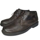 SAS Statesman Chukka Ankle Boots Brown Leather Mens Size 11.5  W MISSING INSOLES