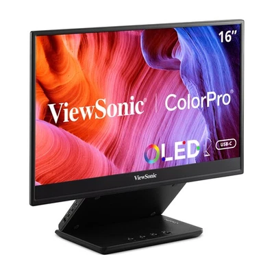 ViewSonic VP16-OLED Ergonomic Stand Portable 15.6" 1080p OLED Monitor - Image 1 of 4
