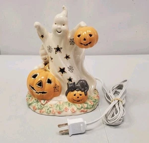 Lenox Anlässe Geist beleuchtete Figur Dekoration 8" Halloween Kürbis 6241657 - Bild 1 von 6