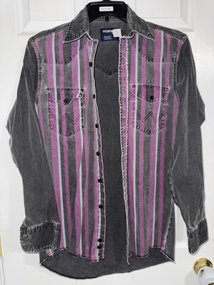 Wrangler Brushpopper Western Vintage Shirt 15-33 - Image 1 of 4