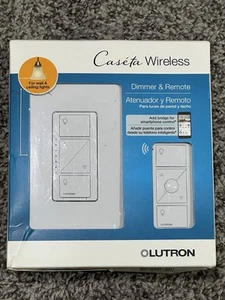 Lutron Caseta Wireless Smart Lighting Dimmer Switch and Remote - Picture 1 of 2