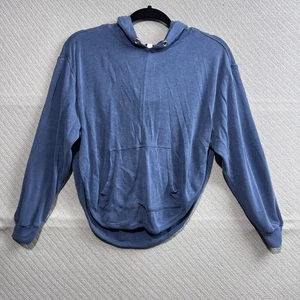 Sudadera con capucha Free People para mujer SP azul Back Into It Backless Athleisure movimiento FP - Imagen 1 de 16