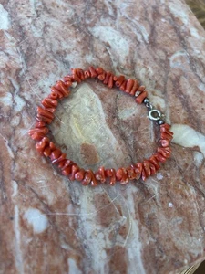 Armband rote Koralle - Bild 1 von 5