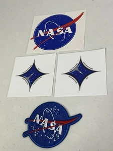 NASA x1 Patch & x3 Aufkleber. NEU. - Bild 1 von 5