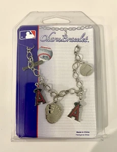 Pulsera Wincraft LA Angels MLB Charms - Plateada - NUEVA NUNCA USADA - ENVÍO RÁPIDO - Imagen 1 de 3