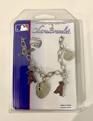 Wincraft LA Angels 美国职棒大联盟小饰品手链 - 银色 - 全新 从未磨损 - 快速发货 — 第 1/3 张图片