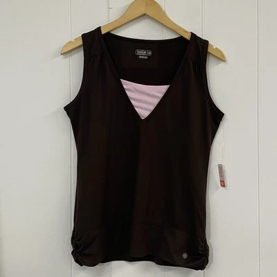 Top Bolle In Motion para mujer M marrón rosa sin mangas tenis ropa deportiva Foto 1 de 4
