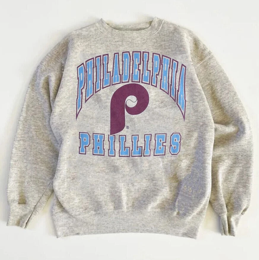 Rare Philadelphia Phillies MLB Remake Ash Sweatshirt Classic RM1451 - Image 1 of 1