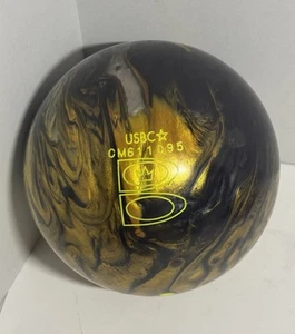 Brunswick Twist Reactive Bowlingkugel, schwarz/gold/silber 10 Pfund - Bild 1 von 7