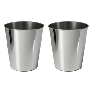 HPM1113D-SET2 Nolan Modern Classic Smooth Steel 2 Gal Waste Bin para cocina, ... - Imagen 1 de 5