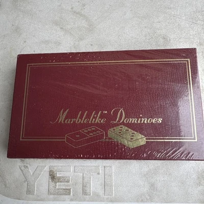 Vintage Puremco Marblelike Dominoes Extra Thick Made in U.S.A. 28 Pcs SAS - Image 1 of 4