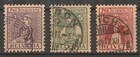 Schweiz 1917 Pro Juventute Mi.Nr. 133 - 135 gestempelt 110,00 Euro.