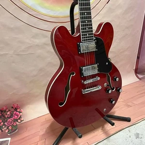 🎇IN STCOK ES-335 6String Semi-Hollow Electric Guitar Dot-shaped fretboard inlay - Picture 1 of 15