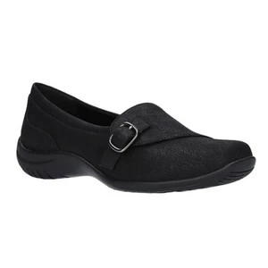 Easy Street Women's Cinnamon Comfort Slip On Shoes Black Size 7 - Picture 1 of 7