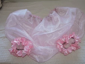 BBabyrosa Sissy Oma Schlüpfer Panty Nylon Negligee Rüschen Organza - Bild 1 von 8