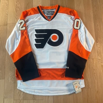 Camiseta deportiva Y2K 2011 Philadelphia Flyers Chris Pronger naranja Reebok para hombre grande nueva con etiquetas Foto 1 de 4