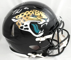 Travis Hunter Signed Jacksonville Jaguars F/S Speed Authentic Helmet - Beckett W - Picture 1 of 5
