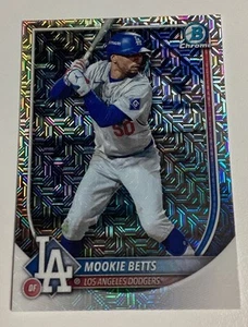 2025 Bowman Mega Box MOOKIE BETTS Chrome Mojo Refractor Card #16 Dodgers - Picture 1 of 2