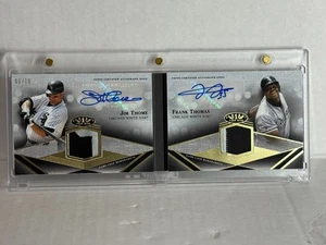 2022 Topps Tier One Jim Thome Frank Thomas HOF Dual Patch Dual AUTO /10 - Picture 1 of 1