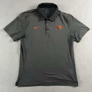 Nike Camicia Uomo Media Nera Oregon State Beavers Manica Corta Polo Atletica - Foto 1 di 4