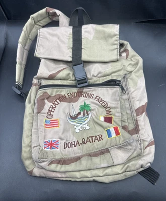 Operation Enduring Freedom 美国 DCU 3 色迷你背包 出售给 GI 的多哈卡塔尔 — 第 1/4 张图片