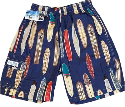 Vinatge NWT Reyn Spooner Water Prints Hawaiian Board Shorts Swim Trunks Medium - Image 1 of 4