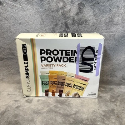 Proteína en polvo Clean Simple Eats - Paquete de variedad de 10 sabores, ingredientes limpios Foto 1 de 4