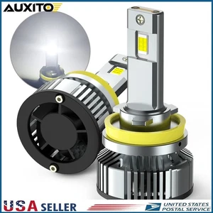AUXITO H11 H8 LED Headlight Bulb Kit Low Beam 6500K 200W 80000LM White Lights B - Picture 1 of 12