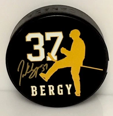 Patrice Bergeron Boston Bruins Signed Autographed Limited Edition BERGY Puck Foto 1 de 2