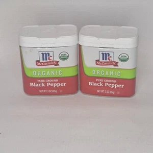 2-Count McCormick Organic Pure Ground Black Pepper, 3 Oz - Picture 1 of 2