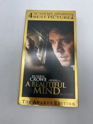 A Beautiful Mind Russell Crow Ed Harris The Awards Edition VHS - Image 1 of 4