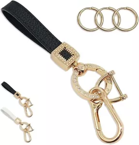 Car Keychain for Women Bling Leather Key Chains Women for Car Keys Fob Holder... - Picture 1 of 6