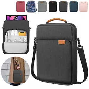 For iPad Galaxy Tab 9-11/13.3 inch Tablet Carry Case Pouch Shoulder Bag Handbag - Picture 1 of 13